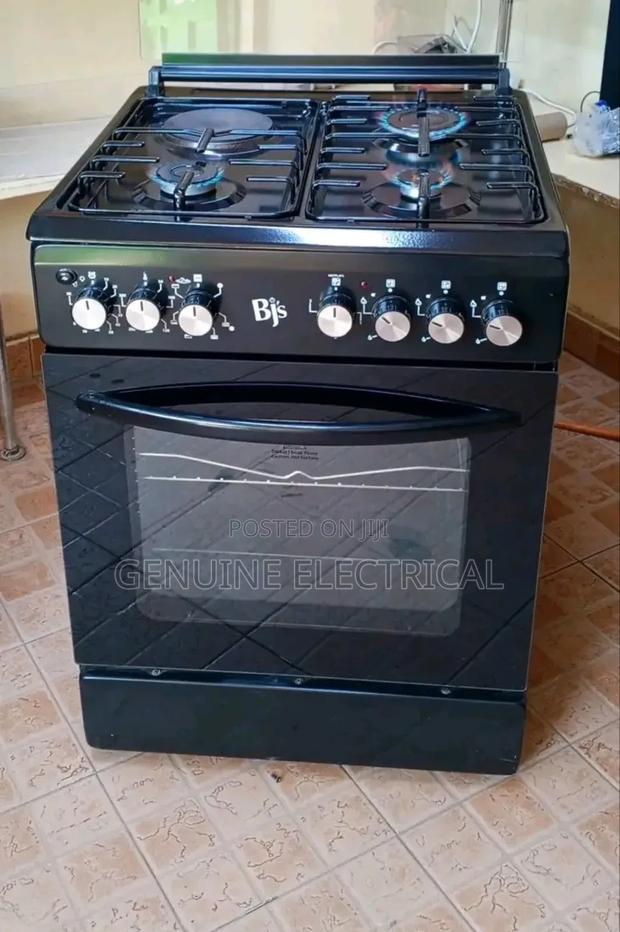 BJS Standing Cooker 60x60 3-Gas+1 Hot Plate With Turbo-Fan