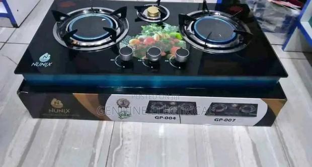Nunix 3 Burner Infrared Glass Top Gas Burner