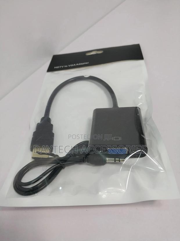 Full Hd 1080p Hdmi to Vga Adapter Cable Converter With Audio