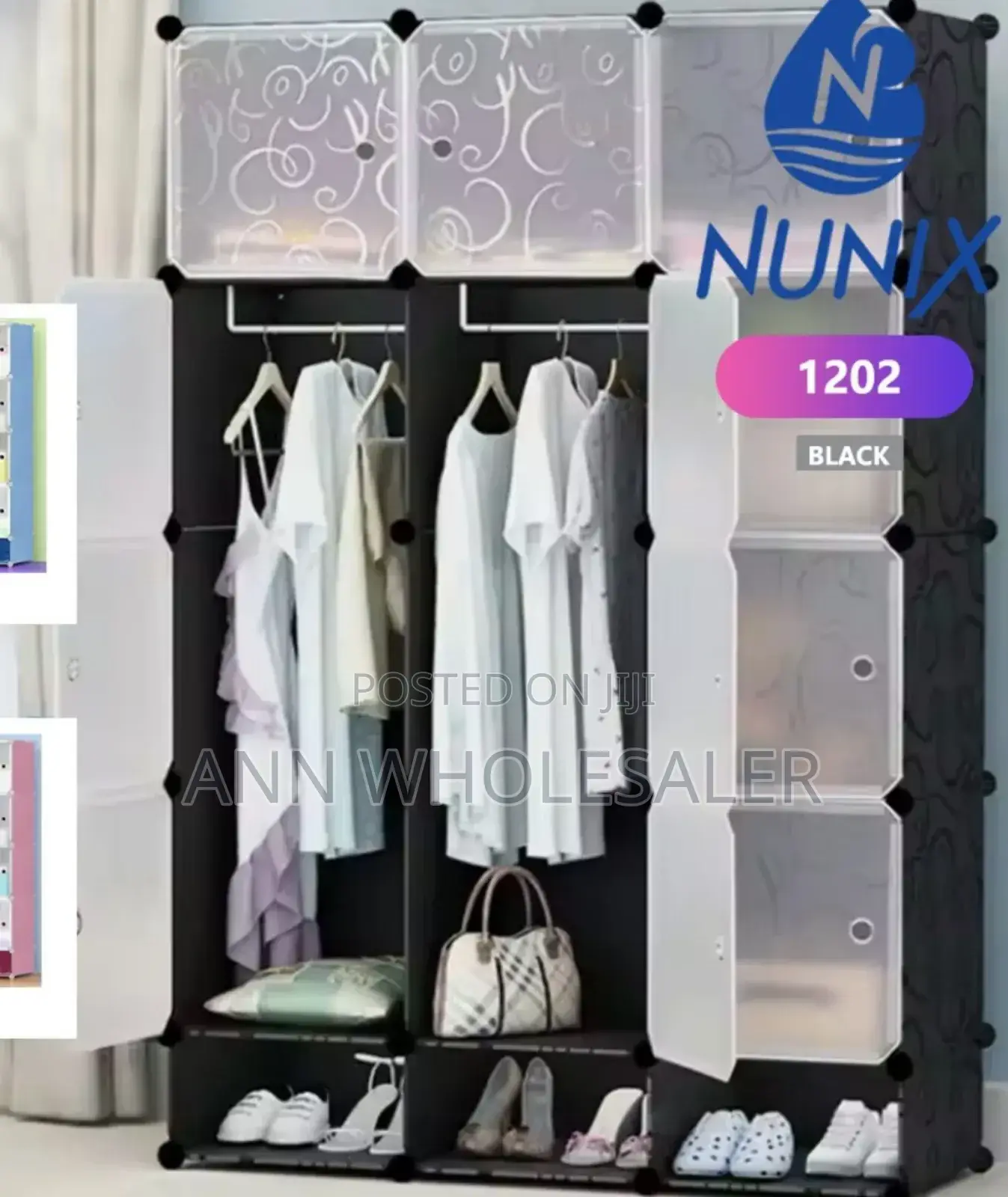 3 Column Portable Quality Wardrobe P-3
