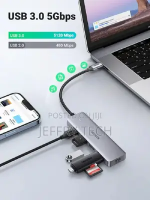 Ugreen 4 Port USB 3.0 Hub CM219 - 4-Port Hub With USB-C US