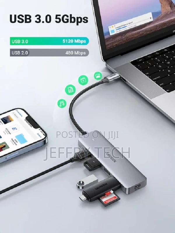 Ugreen 4 Port USB 3.0 Hub CM219 - 4-Port Hub With USB-C US