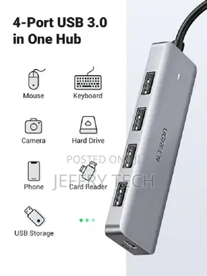 Ugreen 4 Port USB 3.0 Hub CM219 - 4-Port Hub With USB-C US