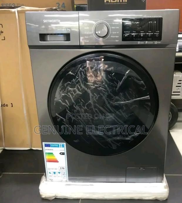 Skyworth 8kg Front Load Washing Machine, Full Automatic - main view