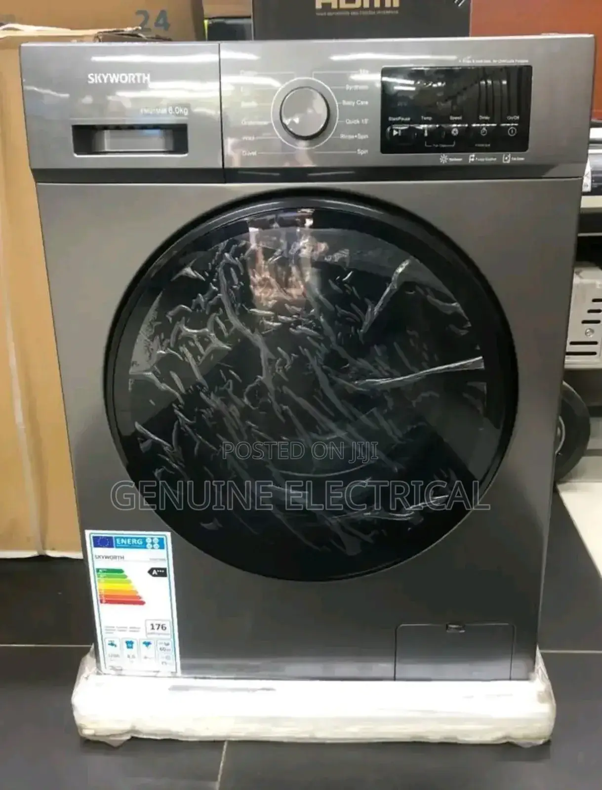 *Skyworth 8kg Complete Automatic Front Load Washing Machine