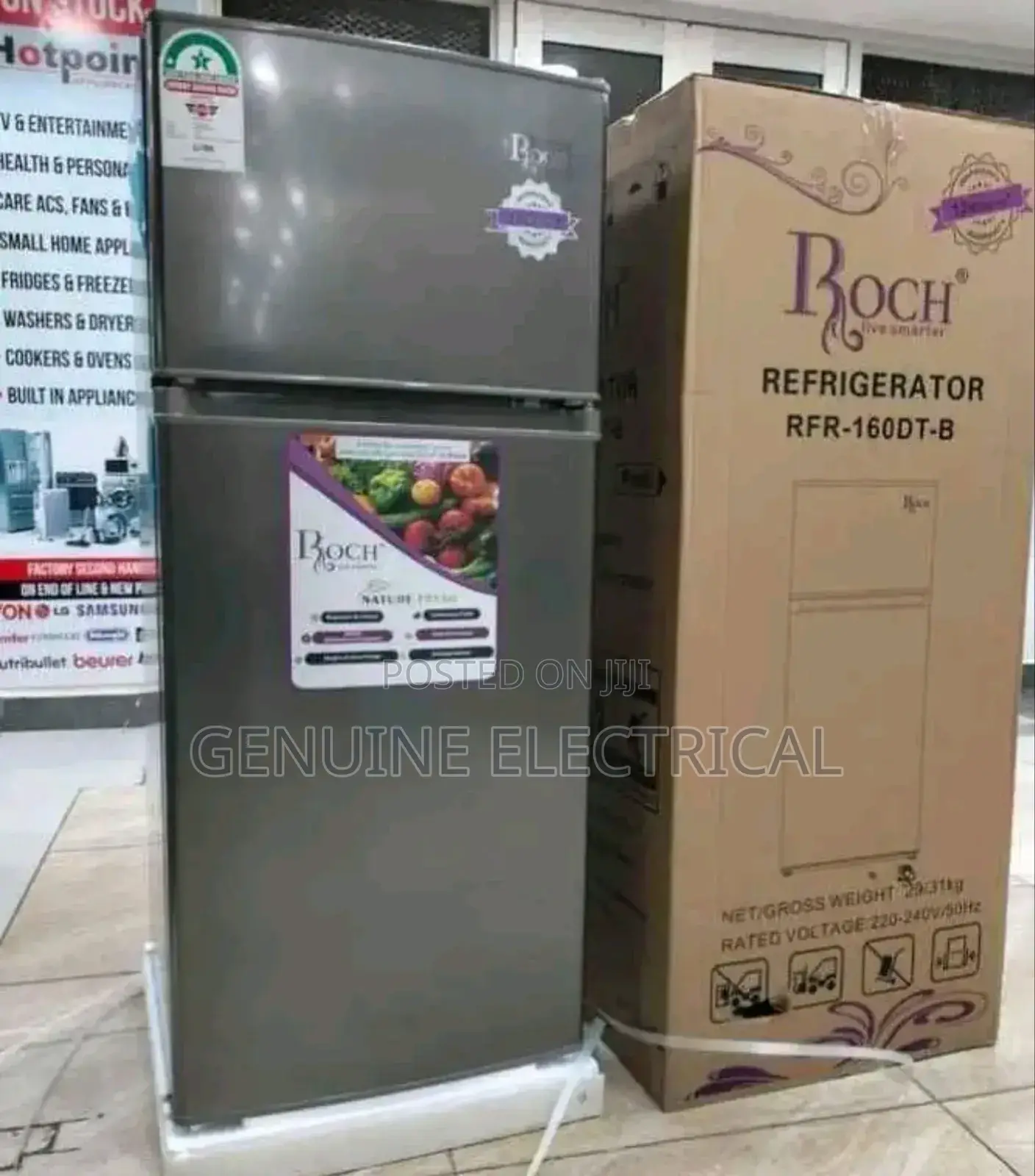 Roch 128 LTRS RFR-160dt-B Double Door Refrigerator