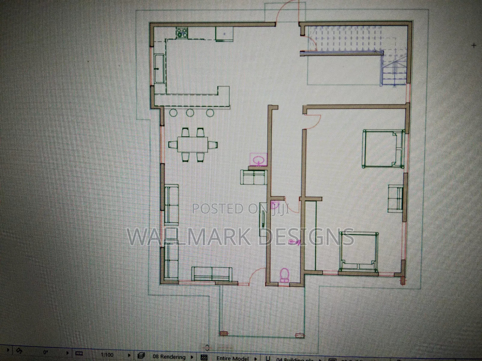 Maisonette Design, Rendering and Floor Plan