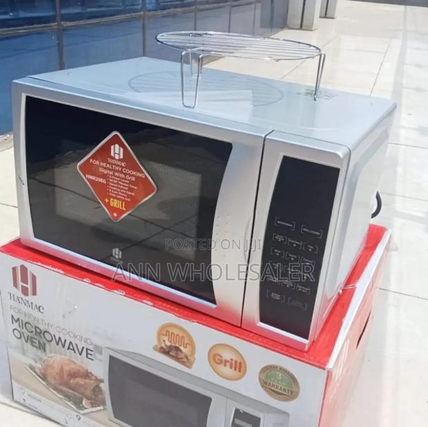White HANMAC Digital Microwave With Grill H20/G