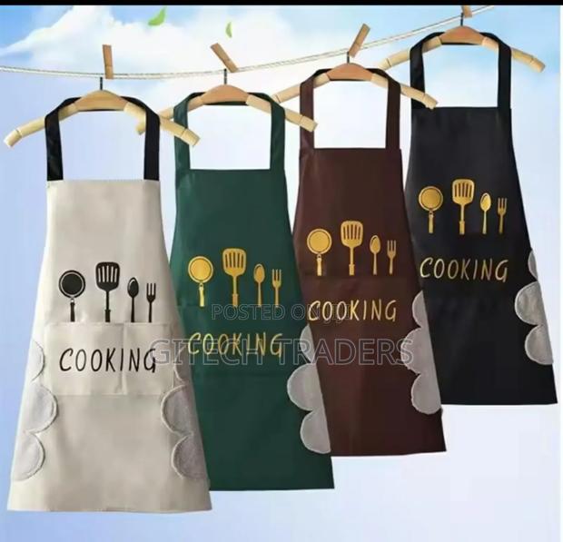 HAND-WIPING Kitchen Cooking Apron//Oil-Proof*