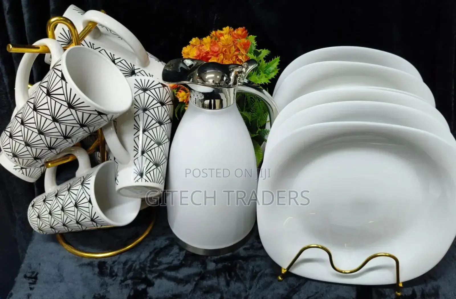 Flask+MUGS+Square Plates