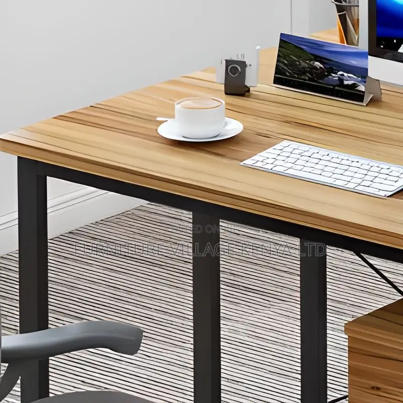 2-Way Office Computer Desk With Integrated Cable Management