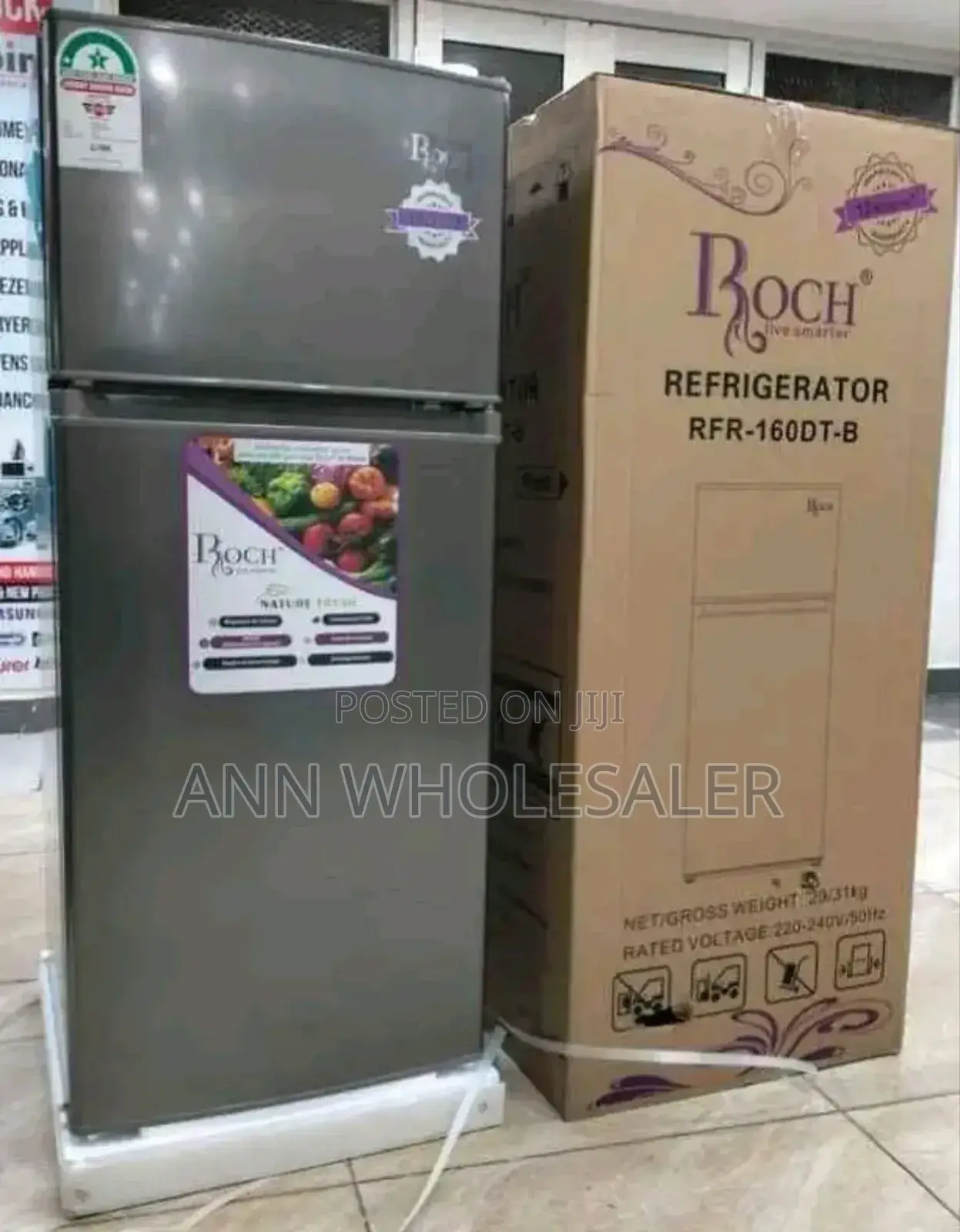 Roch 128litres Fridge RFR-160DT-B Double Door Refrigerato