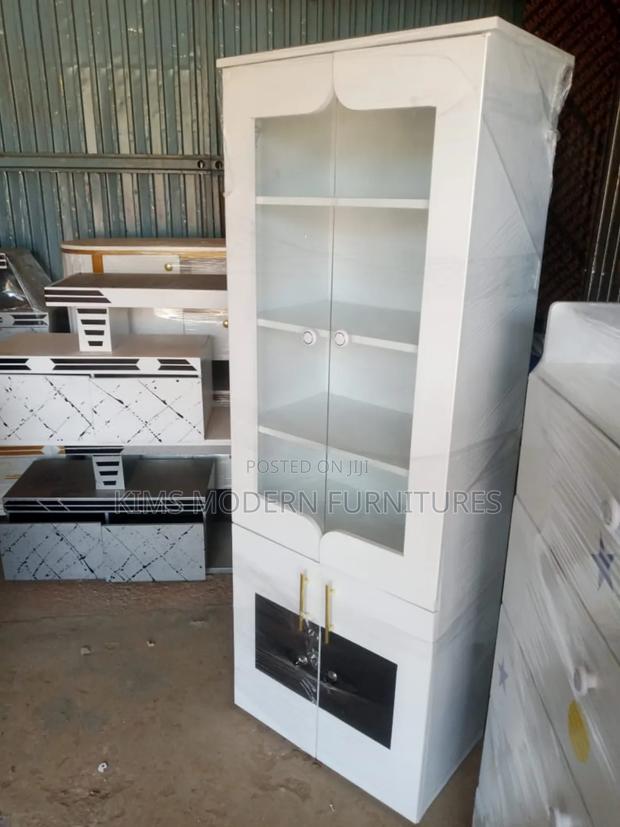 Matte White Kitchen Cabinet With Led Lights - main view