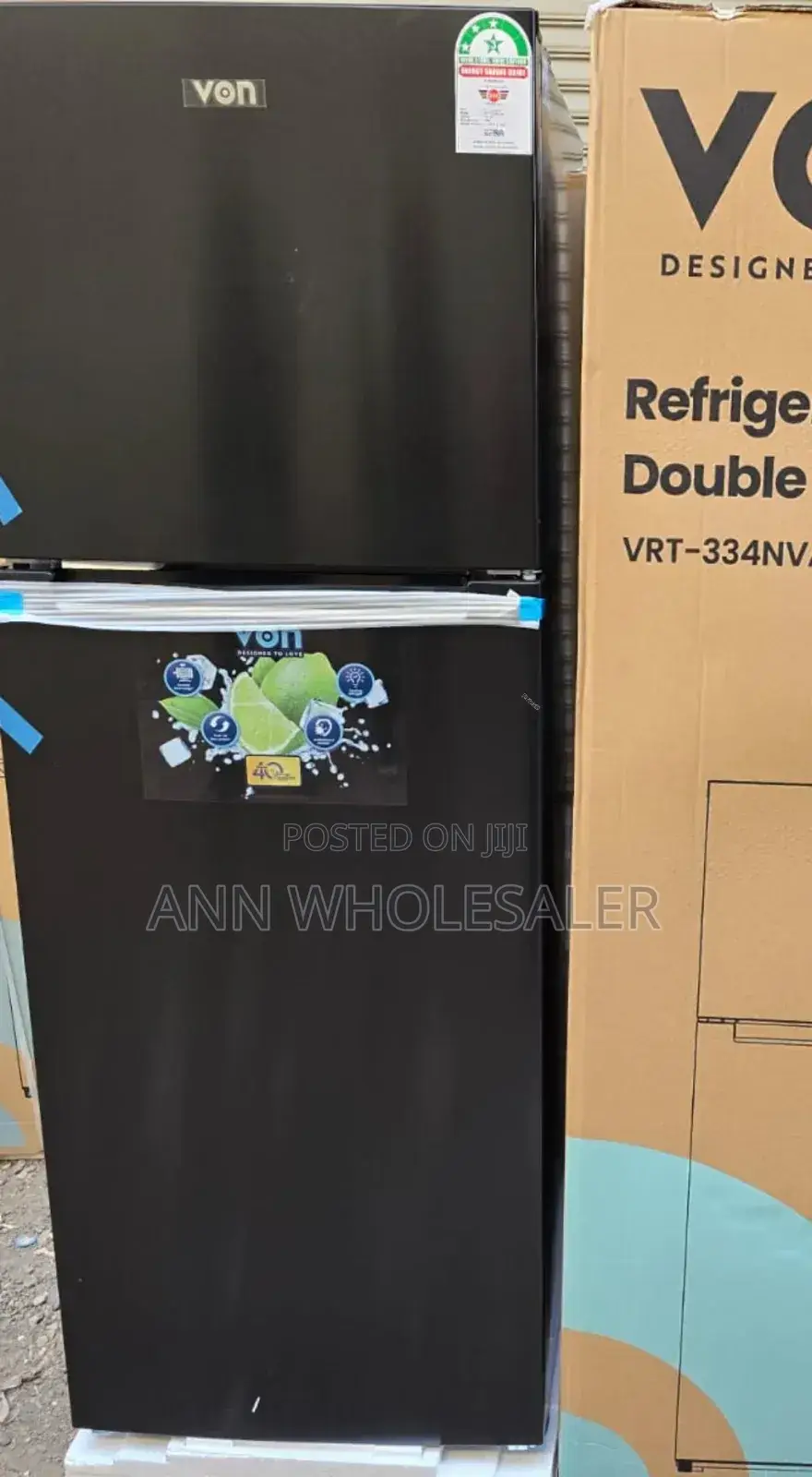 Von 334 Litres Nofrost Double Door Refrigerator VN334