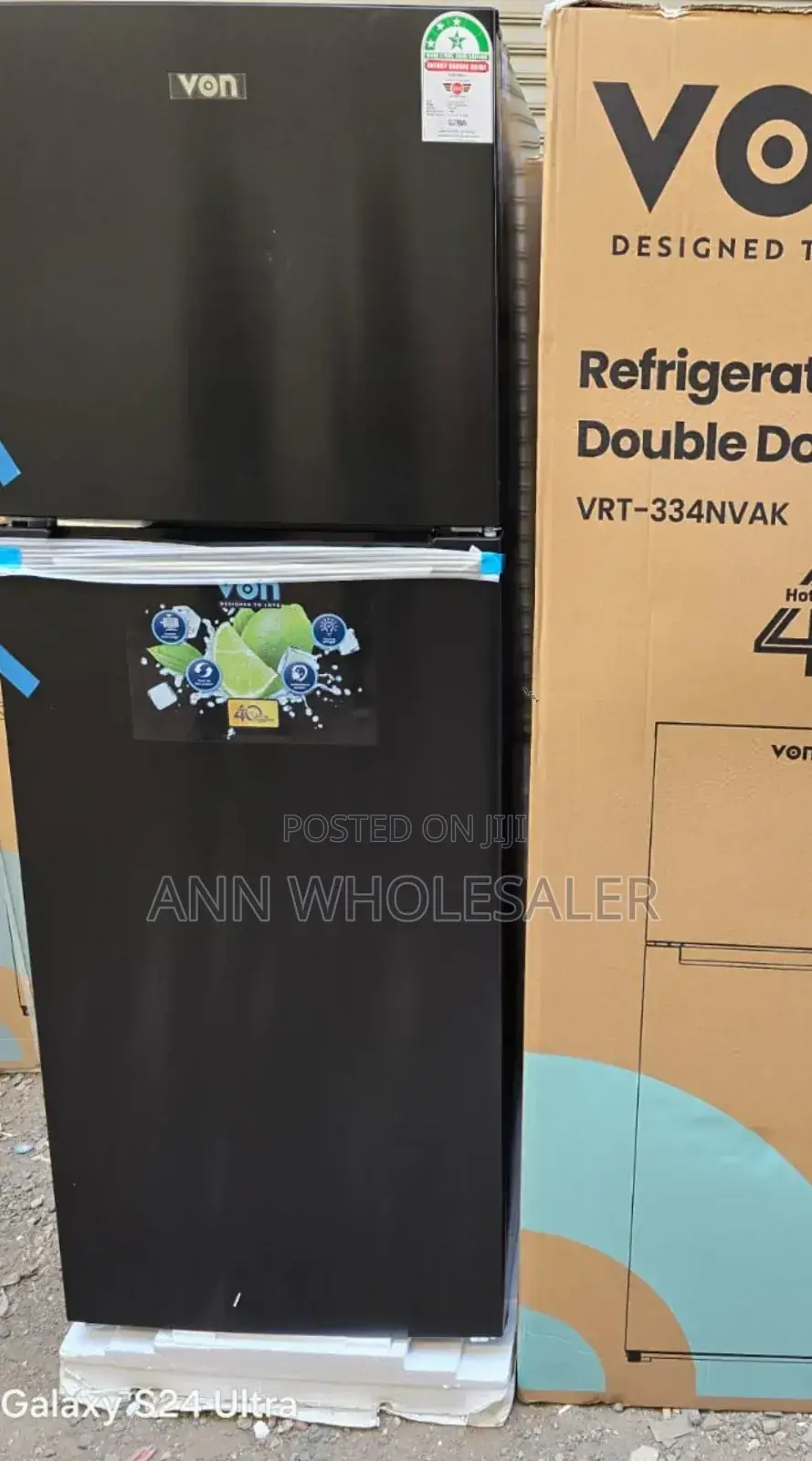 Von 334 Litres Nofrost 2 Door Refrigerator VN334