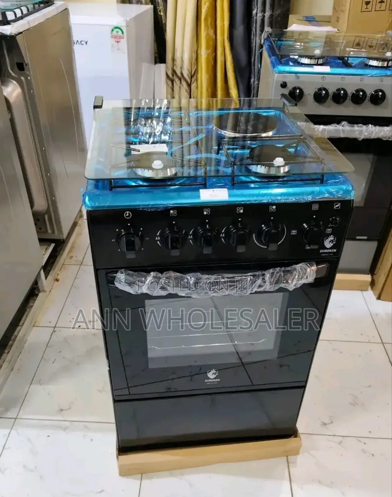 Cooker! Euroken 3gas+1hot Plate Electric Oven Cooker 60*55