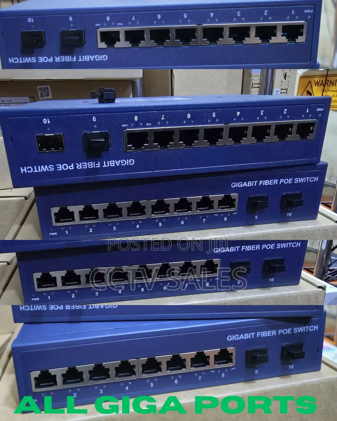POE Switch 8port With 1000mbps Fiber Ports