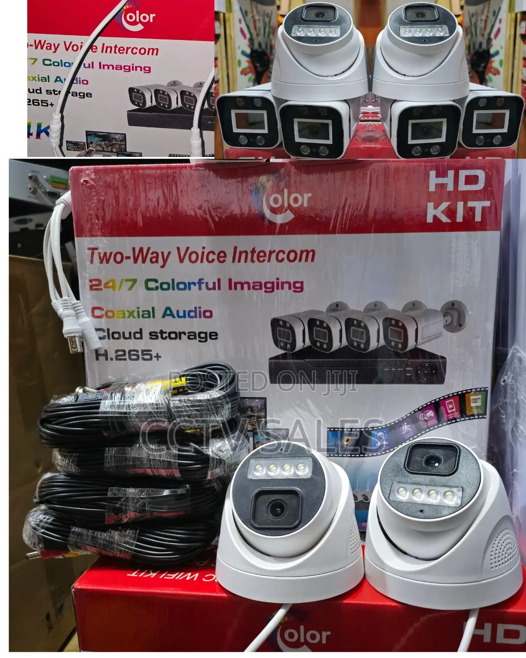 Plug and Play 4camera Kit 2MP With Audio