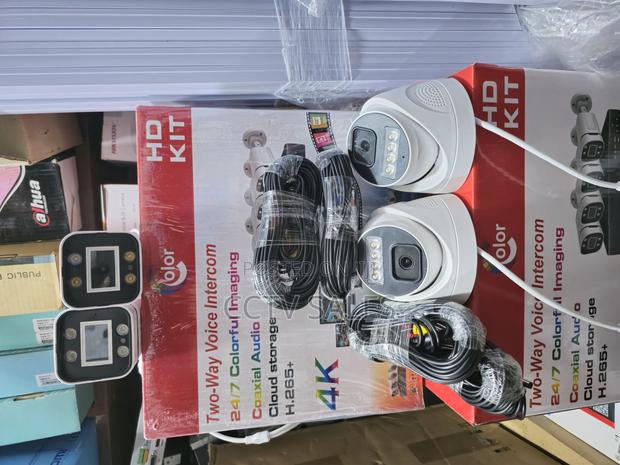 4 Colourvu CCTV Installation Kit 2mp With Audio and APP