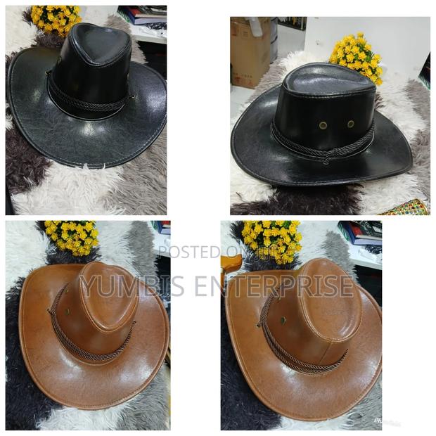 Leather Unisex Quality Cowboy Events Hat's (Cowboy) Hats