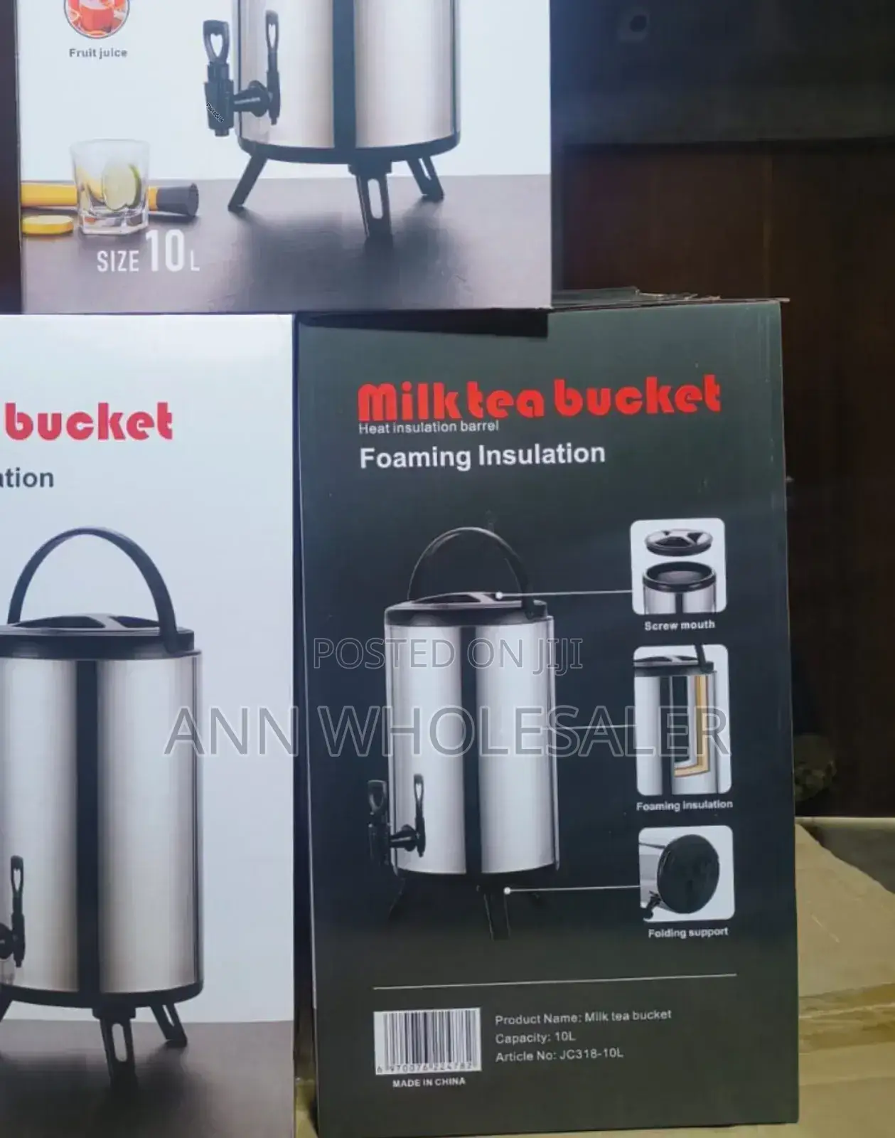10 Litres Milk/Coffee/Tea Bucket Heat Barrel B/6