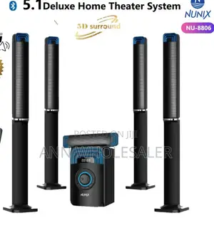 Nunix 5.1 Deluxe Home Theater System Music System N/T