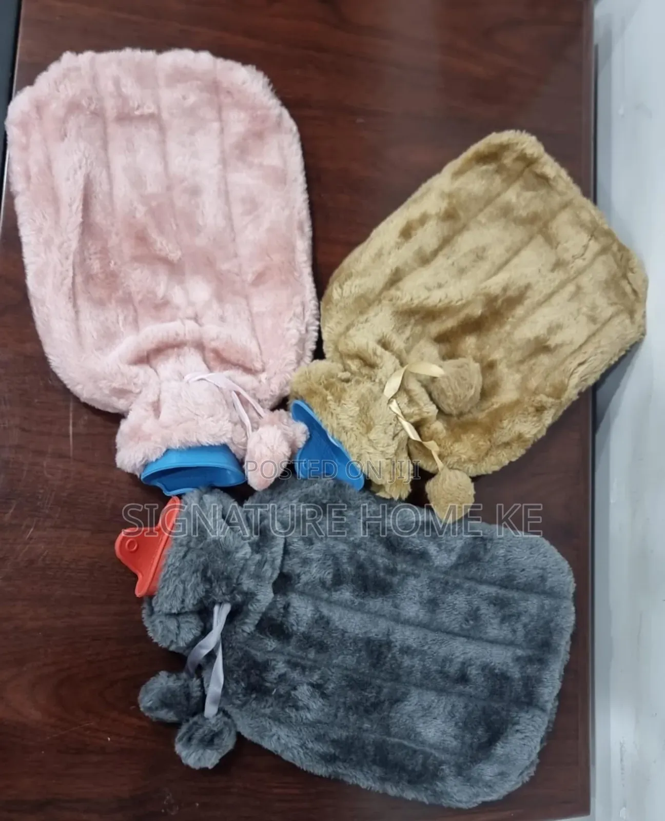Fluffy Fabric 2L Hot Water Bottle Bag