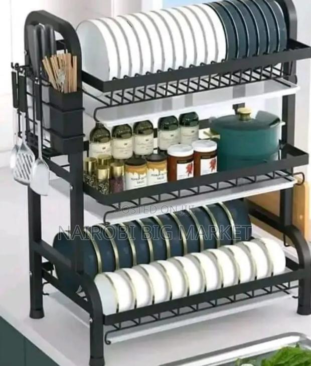 3 Tier High Quality Carbon Steel Dish Rack D/3