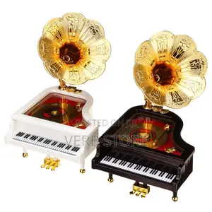 Loud Vintage Retro Music Box Piano Gold,White,Black