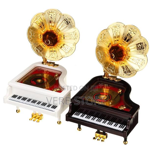 Loud Vintage Retro Music Box Piano Gold,White,Black