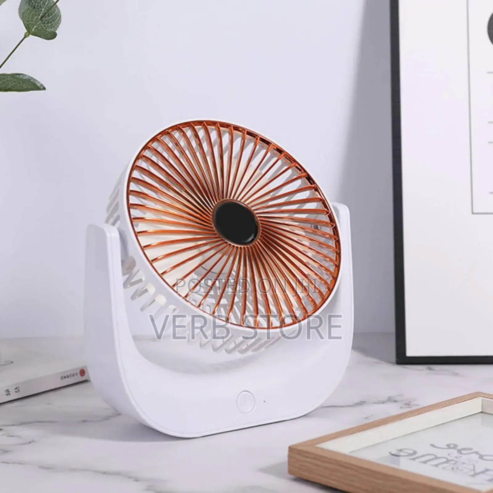 Desktop Mini Fan, Rechargeable Desk Fan 3,