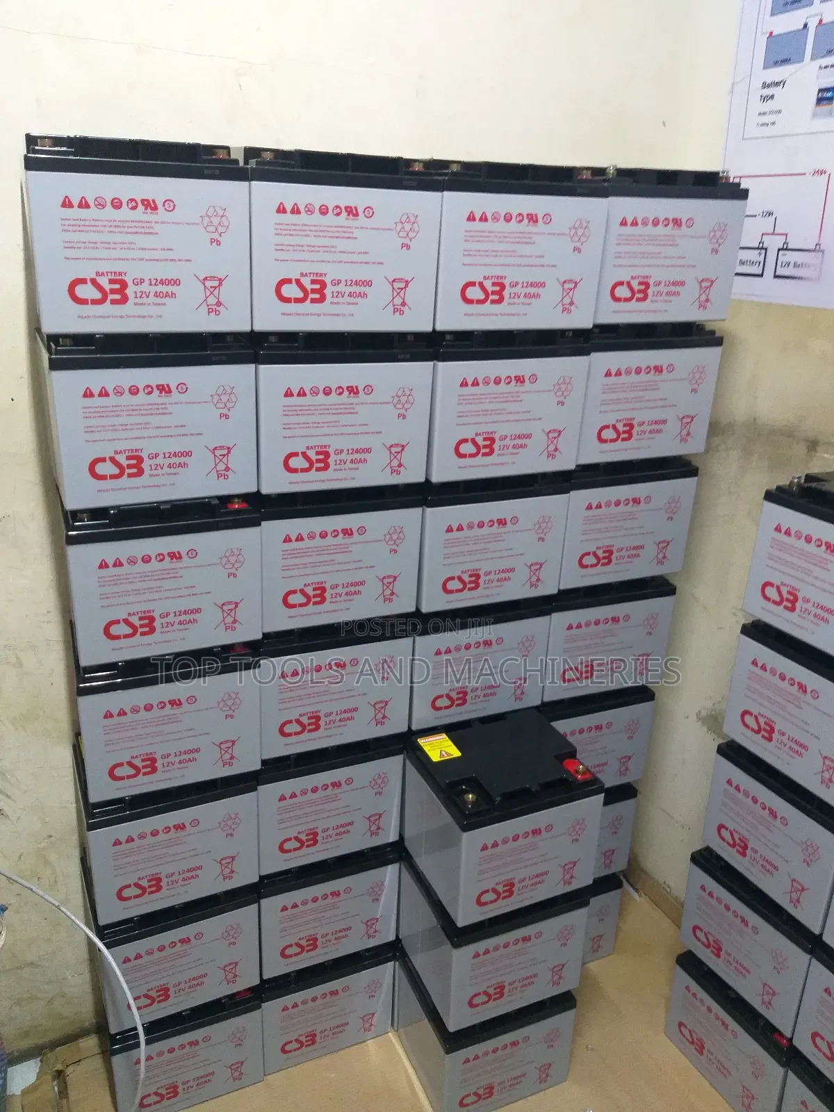 Original CSB 12v40ah Solar Backup Battery