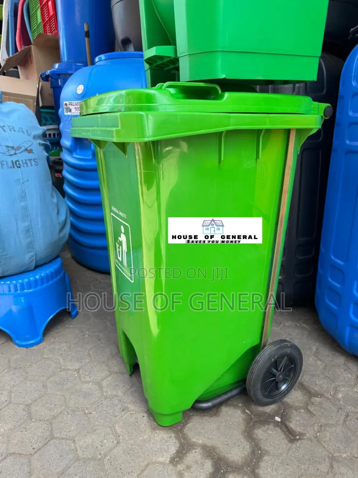 100ltrs Heavy Duty Medical Bin With Pedal and Wheel