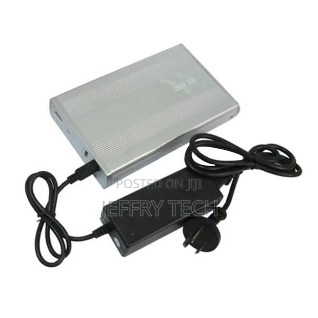 3.5 Inch HDD External Case, Support IDE Hard Drive(Silver) - thumbnail 3