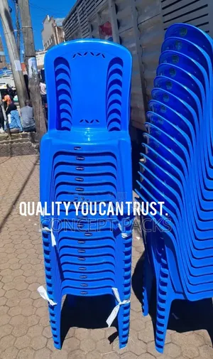 10PCS - 2006 Blue Heavy Duty Armless Kenpoly Chair.