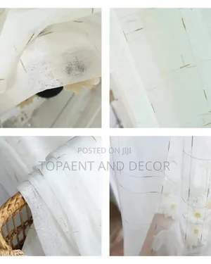 White Window Sheers Quality Living Room and Bedroom Sheers