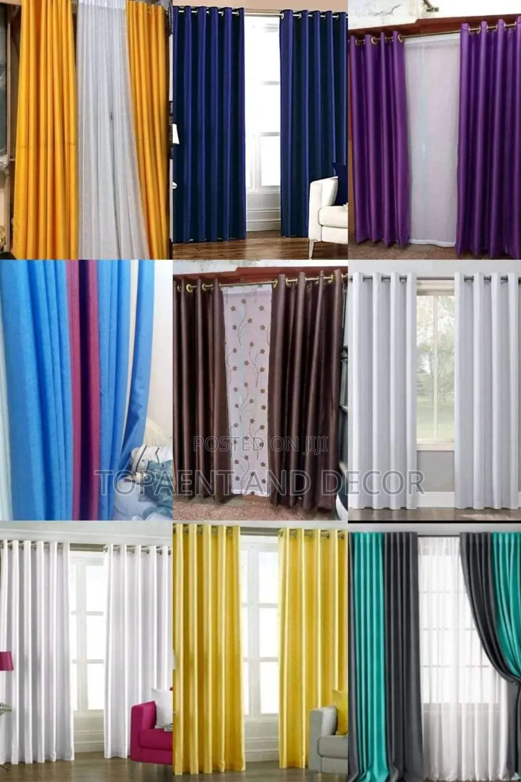 Window Curtains for Living Room and Bedroom Window Drapes