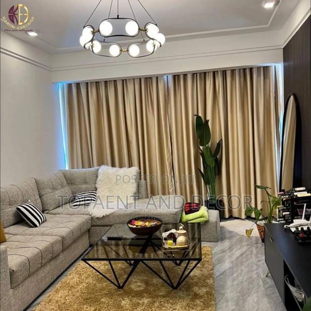 Hooks Curtains Hidden Ceiling Window Curtains for Livingroom
