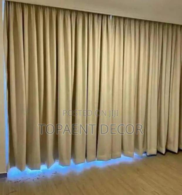 Hook Beige Total Blackout Curtains