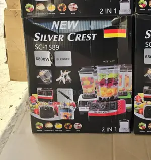 6800wtts 2 in 1 Silver Crest Heavy Duty Commercial Blender