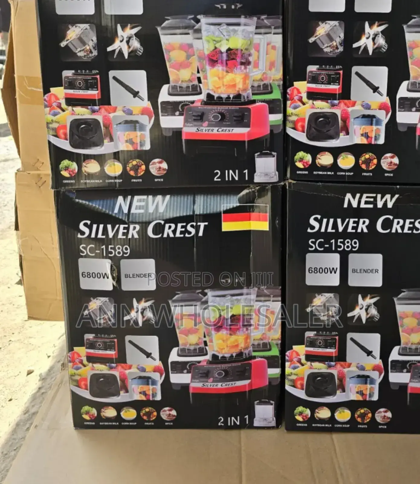 6800wtts 2 in 1 Silver Crest Commercial Blender