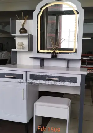 Executive Big Dressing Table + Sliding Mirror DW