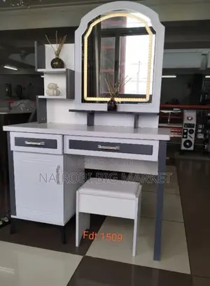 Executive Large Dressing Table + Sliding Mirror DW