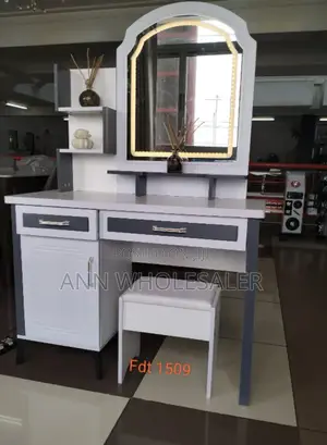 Executive Large Dressing Table + Sliding Mirror DW