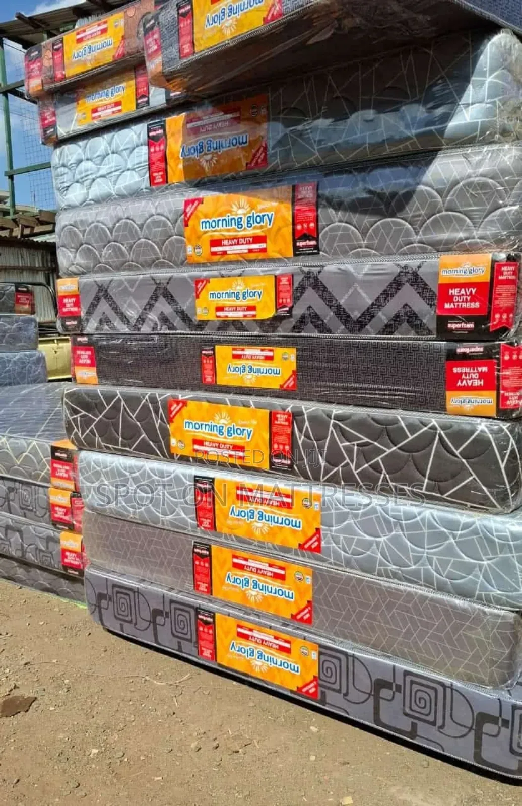 6by6 Heavy Duty Quilted Mattresses + Free Home Delivery.
