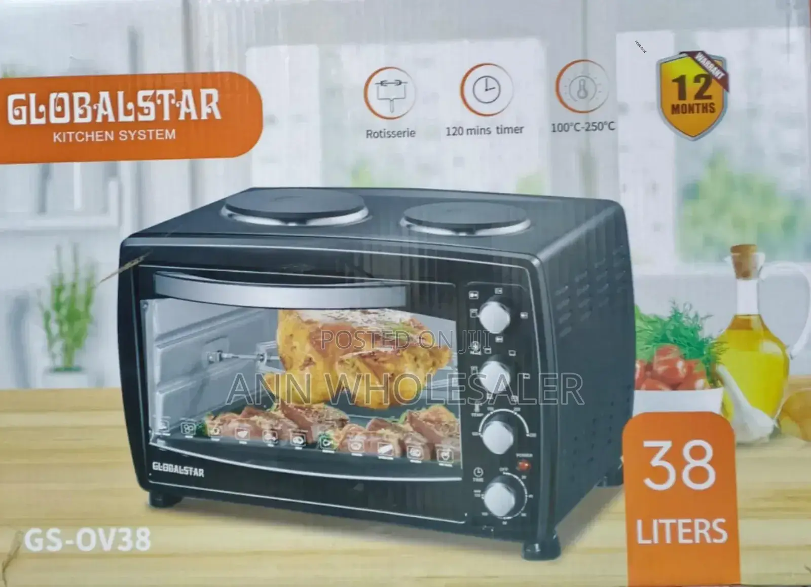 38 L Globalstar With Rotisserie, Double Hot Plate G38L