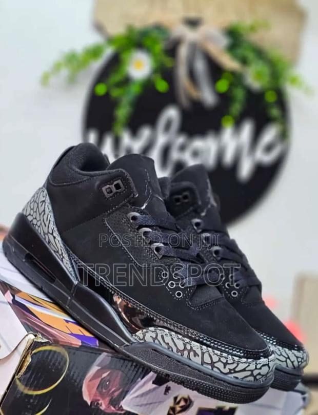 Jordan 3s 1st Leather 39/40/41/42/43/44/45 Black