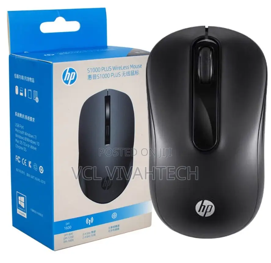HP Wireless Silent Mouse S1000 Black