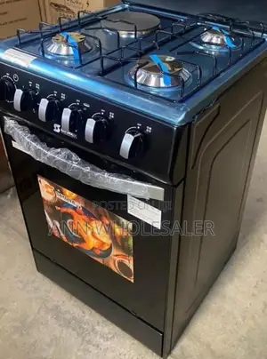Black Sayona 3gas+1E Standing Gas Cooker Gas Oven S3G+1E