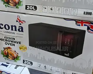 Black 20ltrs Icona Digital Microwave Oven IC20L